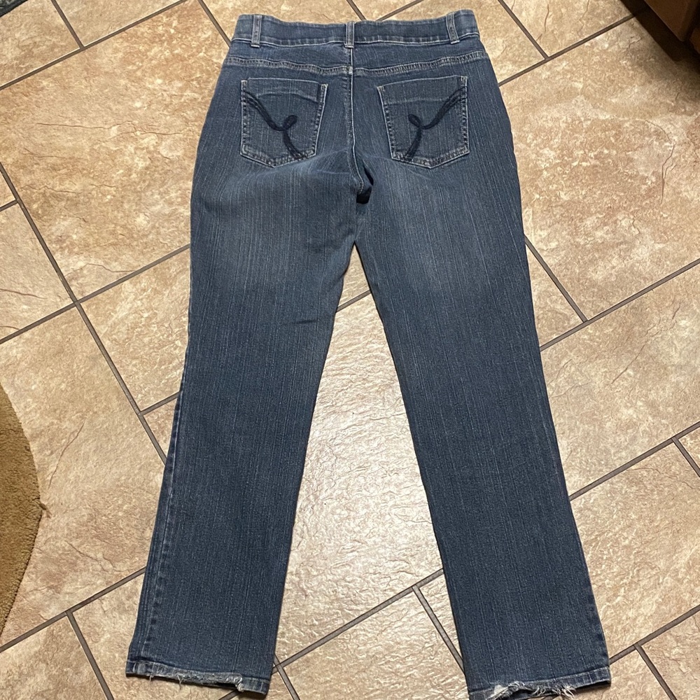 Y2K Fashion Bug Straight-Leg Size 10 Blue Jeans Denim Vintage Momjeans